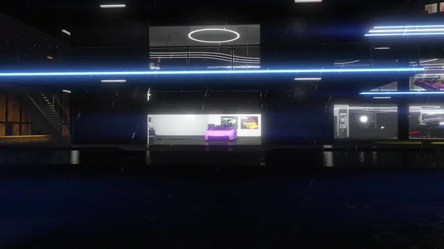 Premium Deluxe Motorsport, captură din trailerul Vinewood