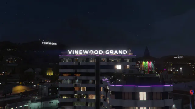 Vinewood Grand, captură din trailerul Vinewood