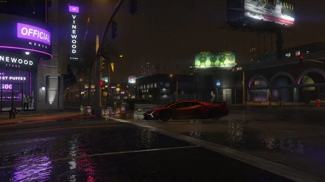 Mașini custom, captură din trailerul Vinewood